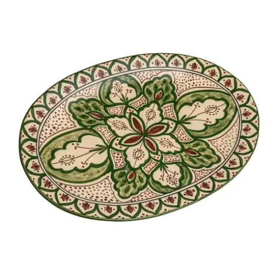 Hello Honey&reg; 16.5" Garden Tapestry Stoneware Platter {1}