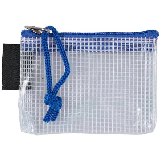 JAM Paper Blue Mesh Zipper Pouch Set {5}