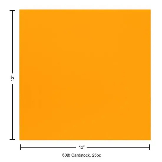 PA Paper™ Accents 12" x 12" 60lb. Smooth Cardstock, 25 Sheets Goldenrod {5}