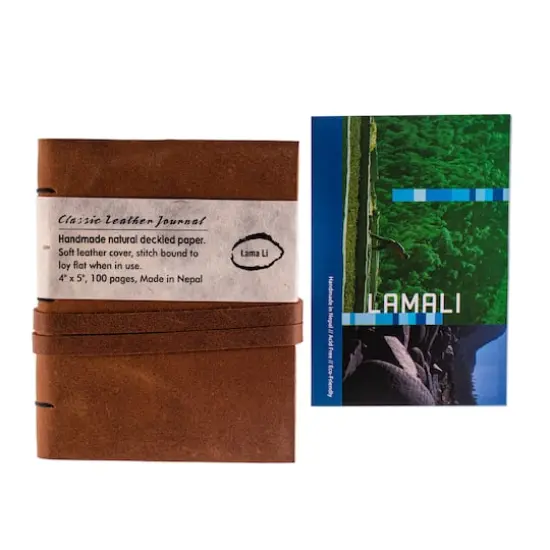 Lama Li Leather Journal, 4" x 5" {8}