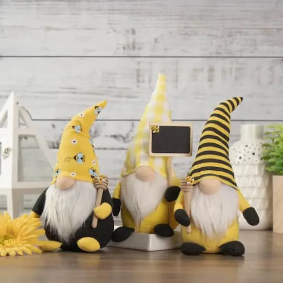 10" Yellow & Black Bumblebee Springtime Gnome {3}