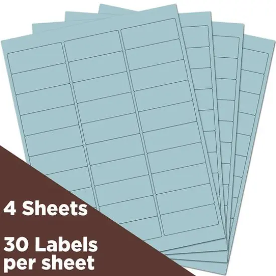 JAM Paper Standard Mailing Return Address Labels Baby Blue {4}