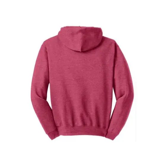 JERZEES&reg; NuBlend Pullover Hooded Heathered Sweatshirt Vintage Heather Red {5}