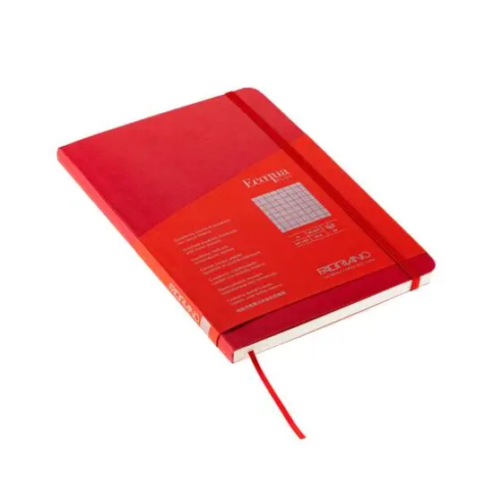 Fabriano&reg; EcoQua Plus A5 Graph Stitch-Bound Notebook Red {6}
