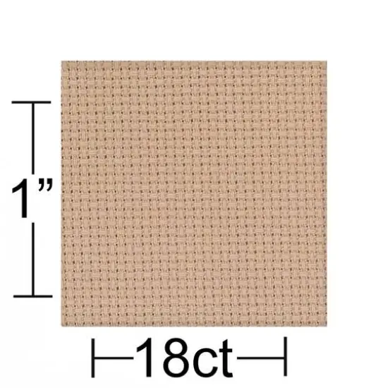 Essentials by Leisure Arts 18 Count Aida Cloth, 30" x 36" Beige {1}