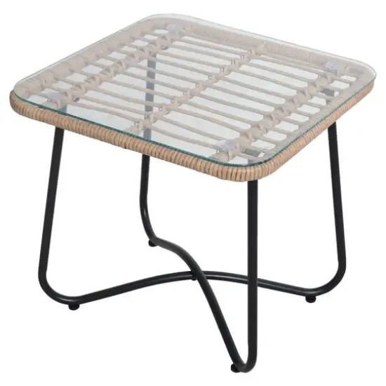 Santa Cruz Rattan Outdoor Patio Chat Set with Cushions {5}