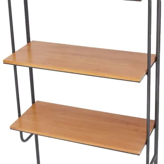 Brown Iron Industrial Wall Shelf, 71" x 23" x 12" {4}