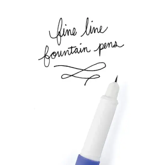 Fab Black Ink Fountain Pen Set {4}