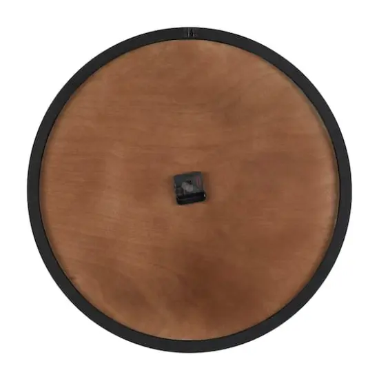 24" White Wood Art Deco Line Art Wall Clock {5}