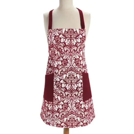 DII&reg; Damask Apron Wine {1}