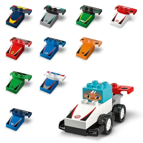 LEGO&reg; DUPLO&reg; Town F1&reg; Team Race Cars & Drivers Building Toy for Family Fun 10445 {7}