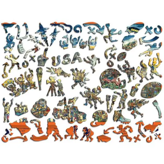 Joe Journeyman NFL Wooden Puzzle Chicago Bears {3}