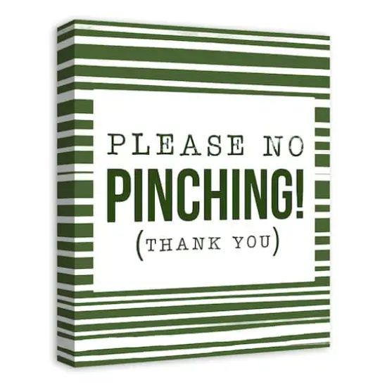 Please No Pinching 16" x 20" Canvas Wall Art {3}