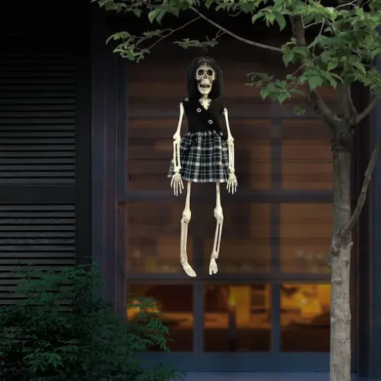 16" Goth Girl Skeleton with Black Hair by Ashland&reg; {3}