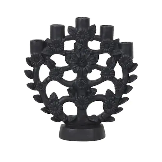 10.25" Floral Rib Cage Taper Candle Holder by Ashland&reg; {1}