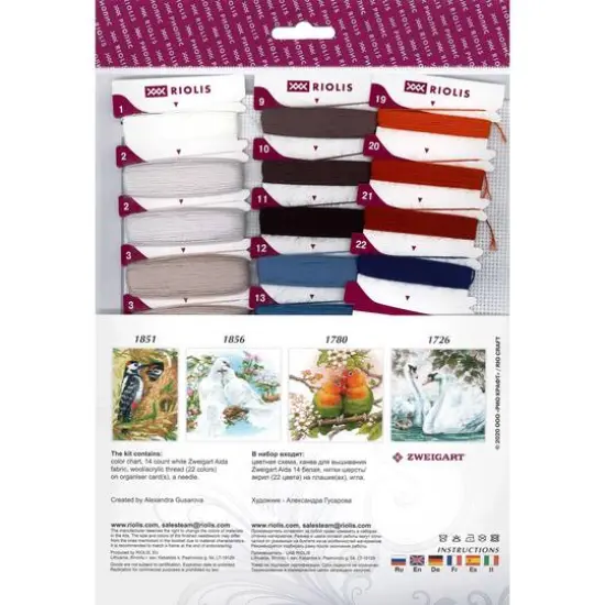 RIOLIS Blue Jays Cross Stitch Kit {3}