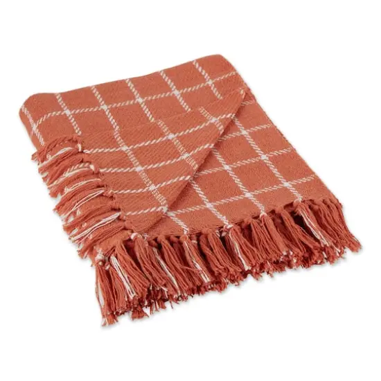 DII&reg; Checked Plaid Throw Spice {1}