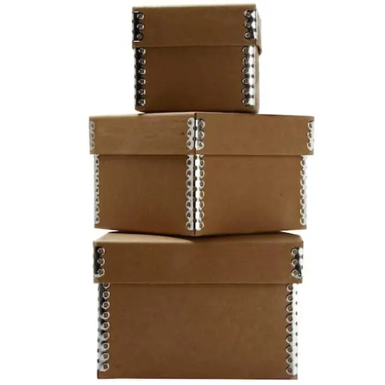 JAM Paper Natural Kraft Nesting Box Set {1}