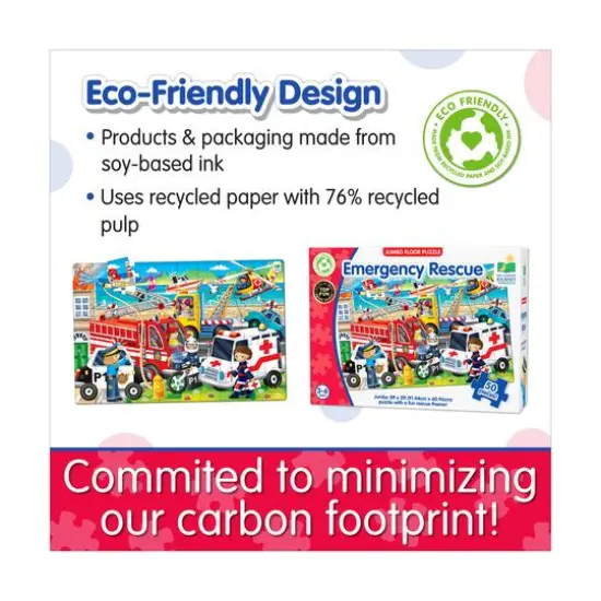 Jumbo Floor Puzzle - Emergency Rescue: 50 Pcs {7}