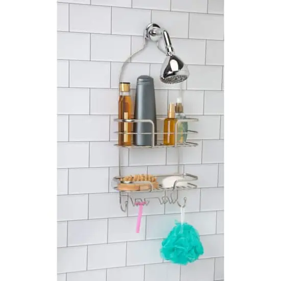 Bath Bliss Holland Shower Caddy Satin {6}