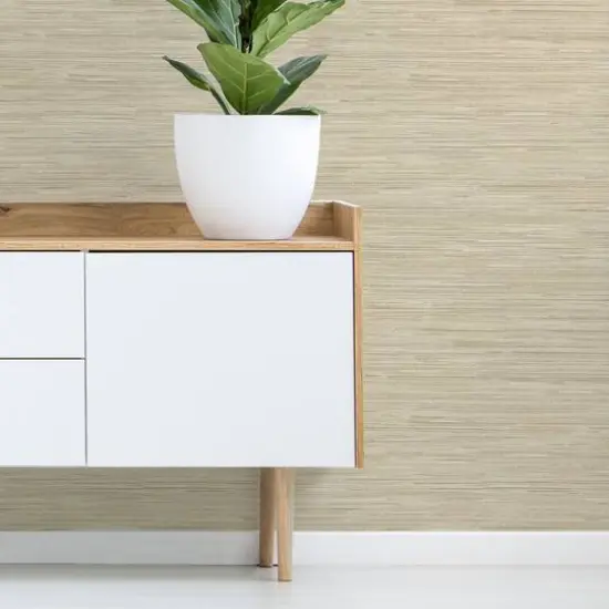 InHome Avery Weave Cream Peel & Stick Wallpaper {3}