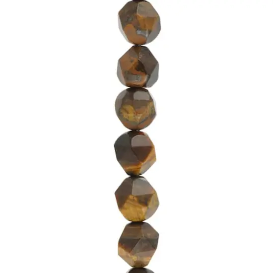 Yellow Tiger's Eye Triangle Faceted Beads, 10mm by Bead Landing&trade; {1}