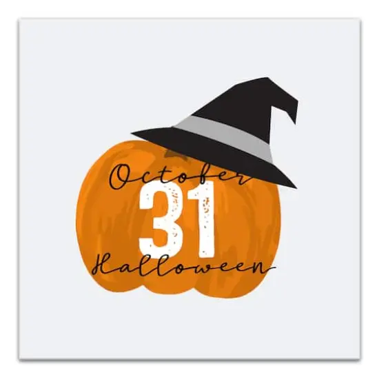 October 31 Halloween Canvas Wall Art {1}