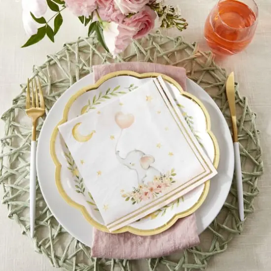 Kate Aspen&reg; Pink Elephant Baby Shower Napkins, 30ct. {4}