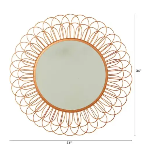 34" Scalloped Mirror Wall D&eacute;cor {4}
