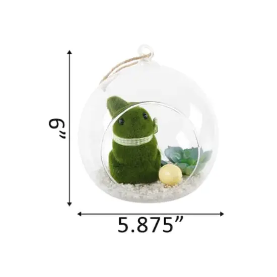 Flora Bunda&reg; 6" Easter Bunny Glass Terrarium {3}