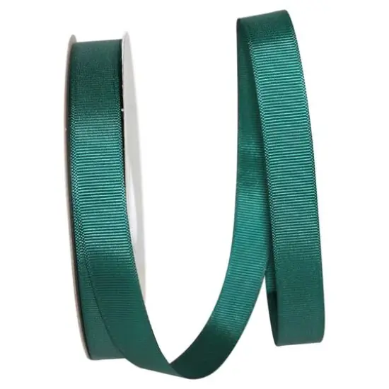 JAM Paper 5/8" x 100yd. Grosgrain Style Wired Ribbon Hunter {1}