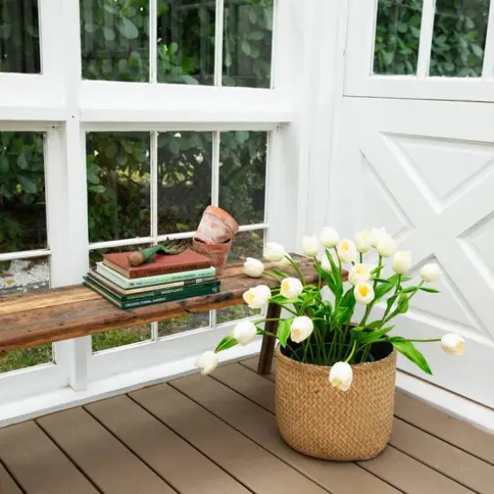 2ft. UV Resistant Artificial Tulip Plant (Indoor/Outdoor) {9}