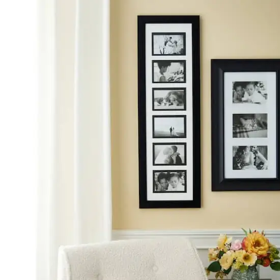 6 Opening 32.5" x 9" Collage Frame with Double Mat by Studio Décor® {3}