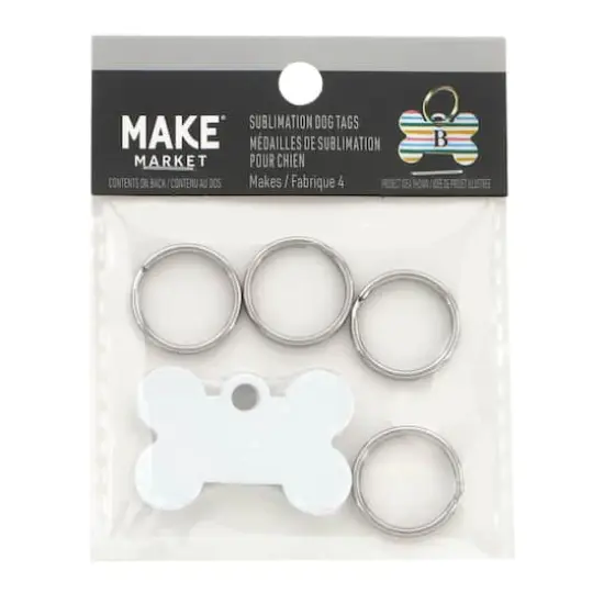 Bone Sublimation Dog Tags by Make Market&reg;, 4ct. {3}