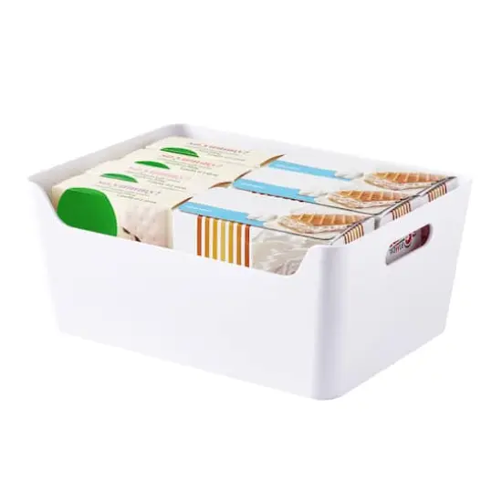 Large White Open Storage Bin by Simply Tidy&reg; {3}