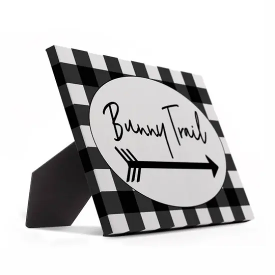 Buffalo Check Bunny Trail Tabletop Canvas {3}