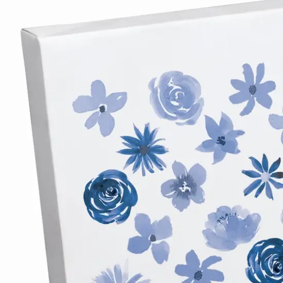 Watercolor Floral Flag Canvas Wall Art {4}