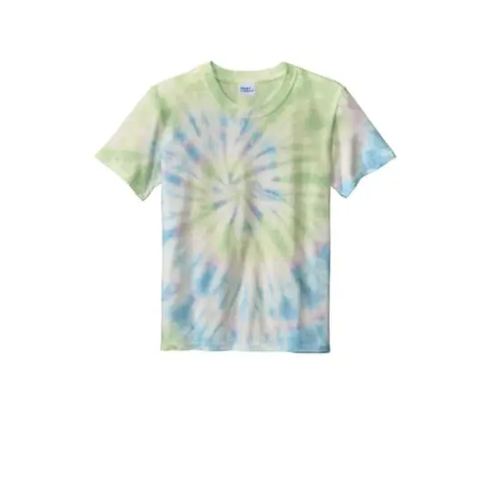 Port & Company&reg; Youth Tie-Dye T-Shirt Watercolor Spiral {1}