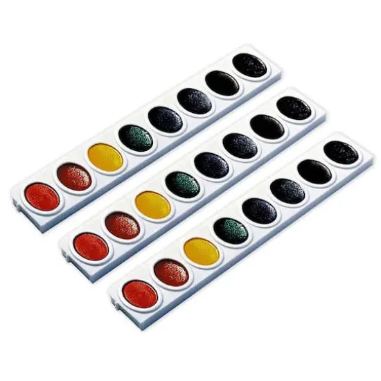 Prang&reg; 8 Color Watercolor Oval Pan Refill Tray, 9ct. {1}