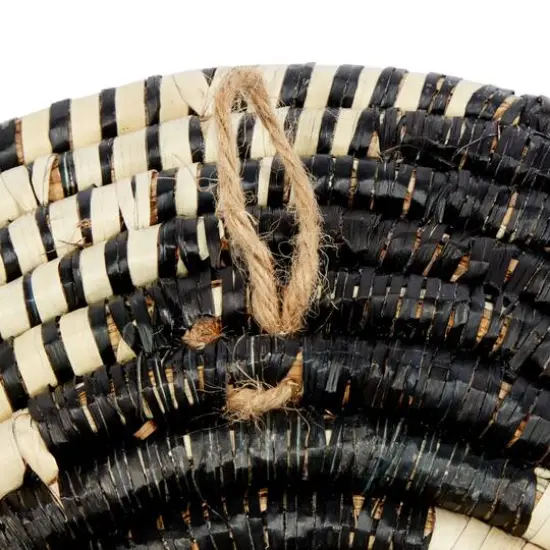 Set of 3 Black Wood Boho Style Wall Decor 20", 18", 15" {7}