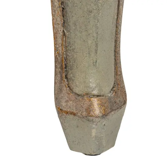 Hello Honey&reg; Distressed Gray Wood Dresser Cabinet {5}