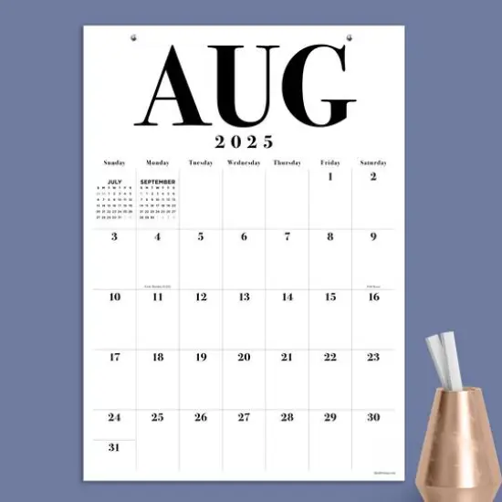 July 2025 - June 2026 Medium Art Poster Wall Calendar {6}