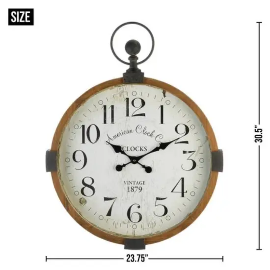 Vintage Industrial Wall Clock {3}
