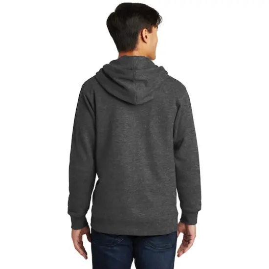 Port & Company&reg; Fan Favorite Fleece Full-Zip Hooded Sweatshirt Dark Heather Gray {6}