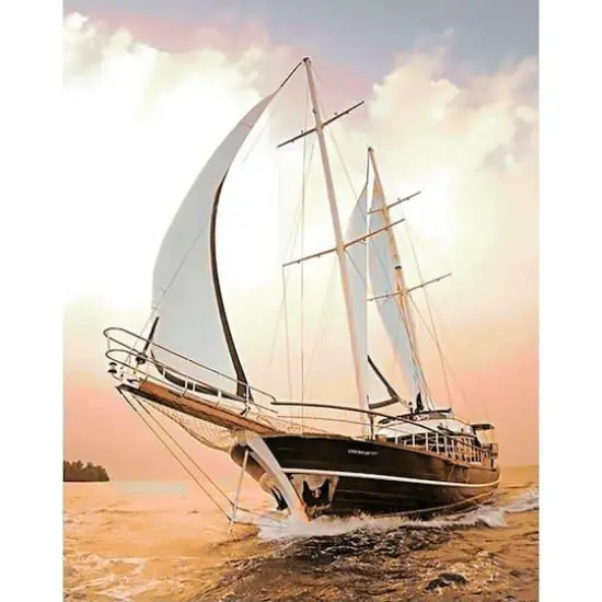 Wizardi Diamond Painting Kit Yacht {3}