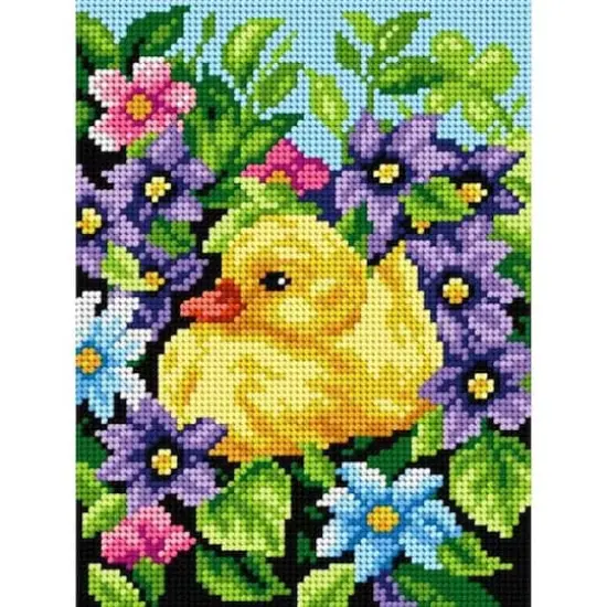 Orchidea Duckling Gobelin Canvas For Halfstitch Without Yarn {1}