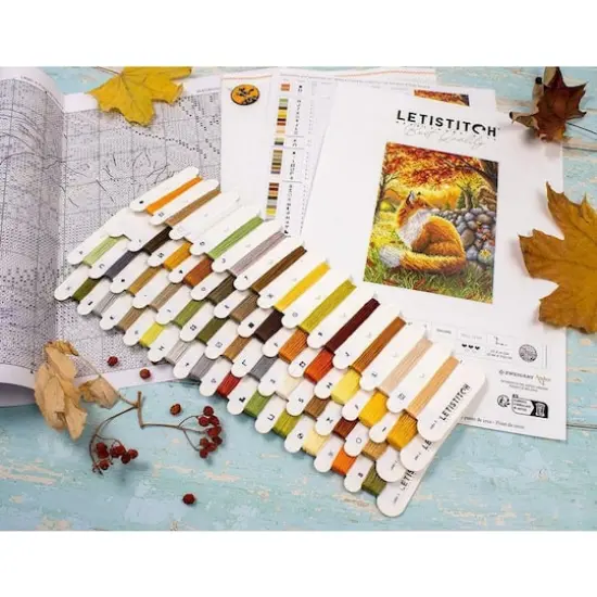 LetiStitch A Friend for Little Fox Counted Cross Stitch Kit {15}