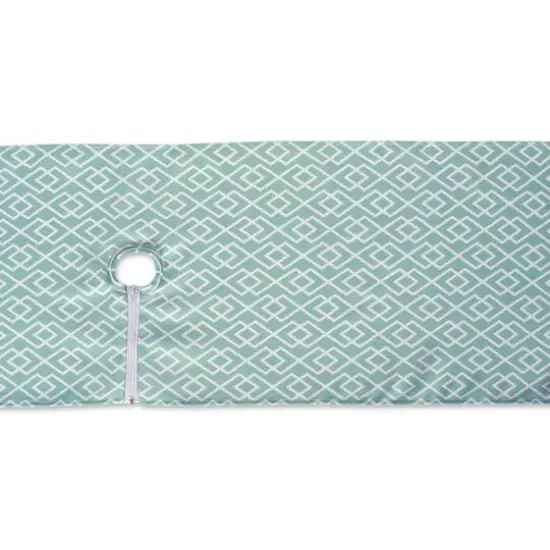 Aqua Diamond Outdoor Table Runner With Zipper 14" x 108" {6}