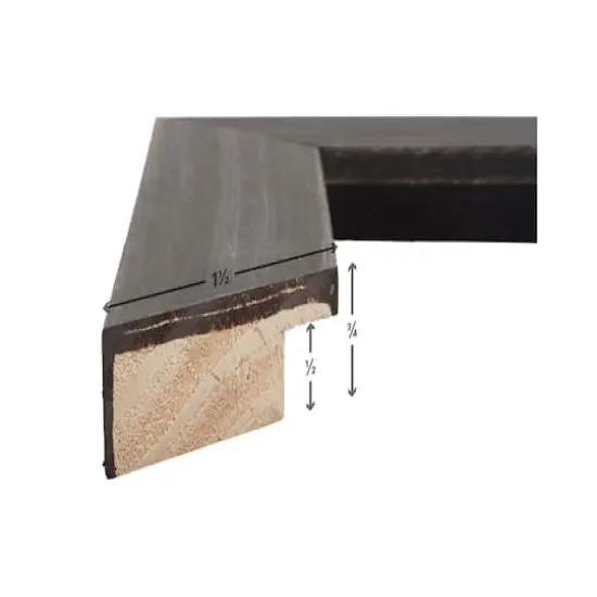 Craig Frames Jasper Charcoal Black Picture Frame {3}