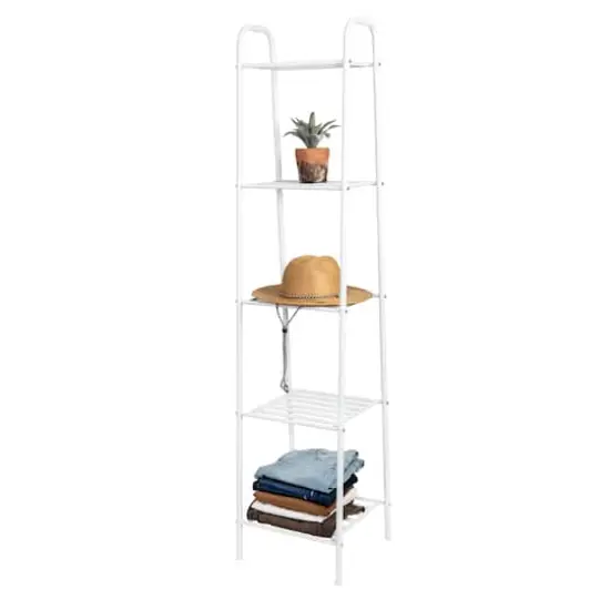 Honey Can Do White Matte 5-Tier Shelf {4}